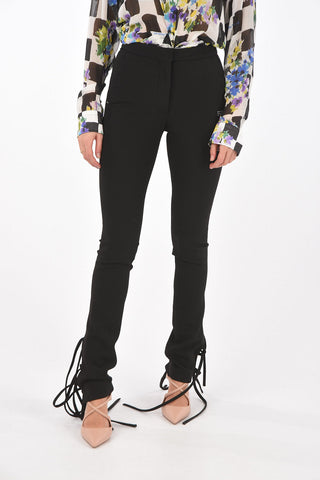 High Rise Cady Pants with Ankle Ribbons