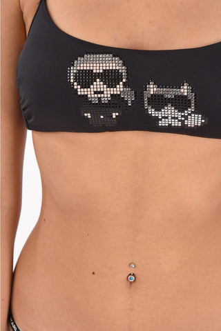 Bandeau Bikini Top with Studs