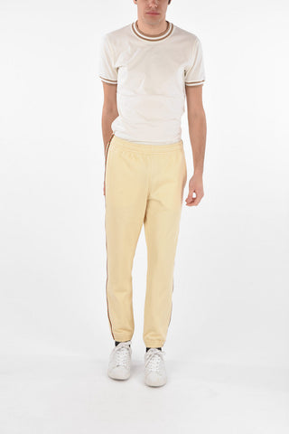 Jacquard Track Pants with Contrasting Details