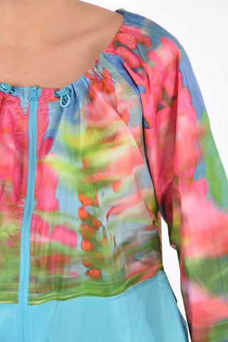 STELLA MCCARTNEY PARLEY tie dye effect ADIZERO jacket