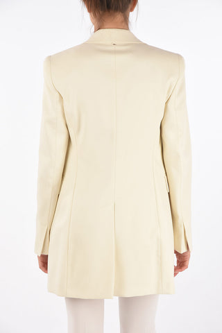 Single-breasted NARO Flap Pocket Long Blazer