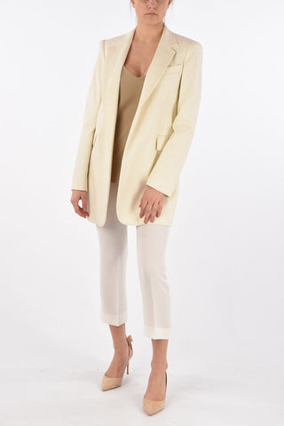 Single-breasted NARO Flap Pocket Long Blazer