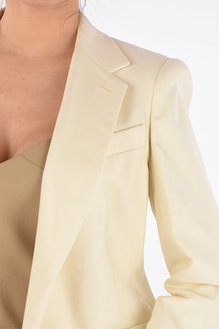 Single-breasted NARO Flap Pocket Long Blazer