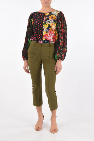 Pantaloni Cropped Fit LAGHI in Misto Cotone
