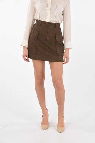 SEE BY Cotton Cargo Miniskirt