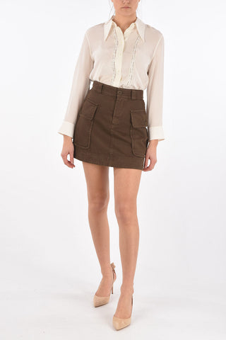 SEE BY Cotton Cargo Miniskirt