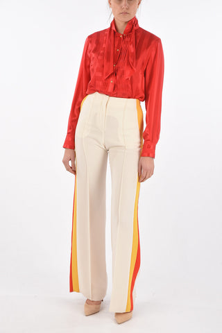 Contrasting Side Band Palazzo Pants