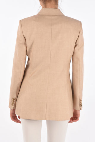 Double-breasted LAMINE Silk and Camelwool Blazer