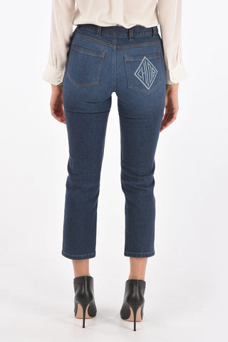 4 Pocket REGULAR FIT Denims with Logo Back Pocket