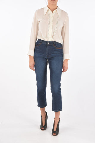 4 Pocket REGULAR FIT Denims with Logo Back Pocket