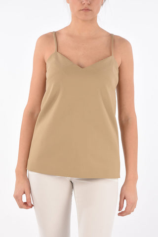 V Neck MARTE Top with Back Zip