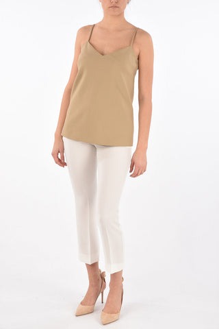 V Neck MARTE Top with Back Zip
