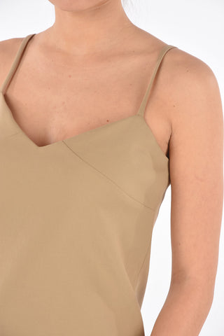 V Neck MARTE Top with Back Zip