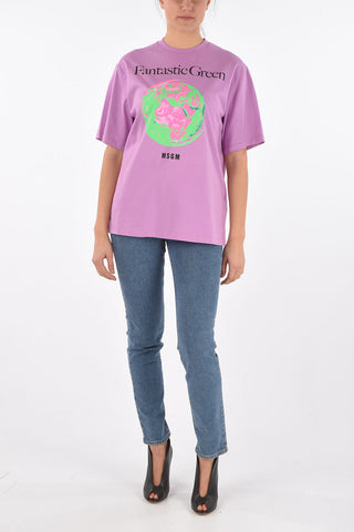 FANTASTIC GREEN Crew Neck Printed T-Shirt