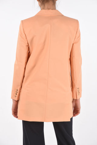 1 Button MARSALA Flap Pocket Blazer