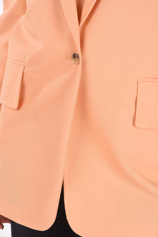 1 Button MARSALA Flap Pocket Blazer