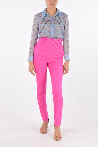 3 Pocket Side Zipped High-waisted Pants
