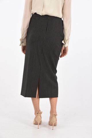 Front Draped JIMCO Pinstriped Longuette