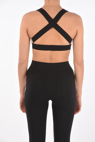 crossed on the back active crop top