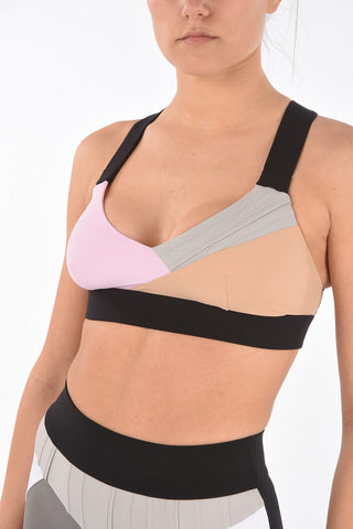 crossed on the back active crop top