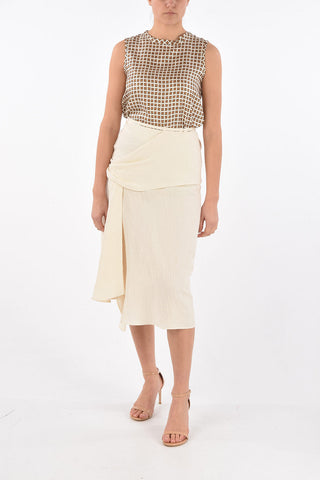 Linen and Cotton DYSER Midi Skirt