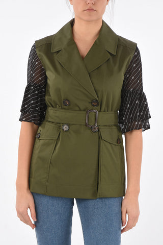Double-breasted GALVANO Vest with Belt