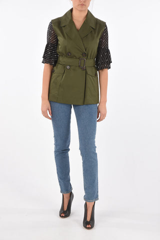 Double-breasted GALVANO Vest with Belt