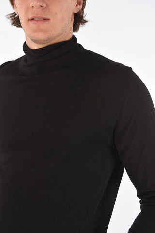 Maglia a Collo Alto in Lana Vergine