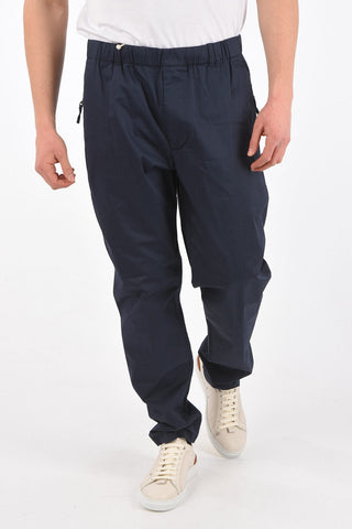 Drawstring Stretch Cotton Pants
