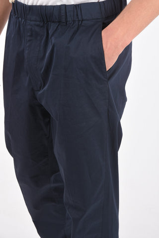 Drawstring Stretch Cotton Pants