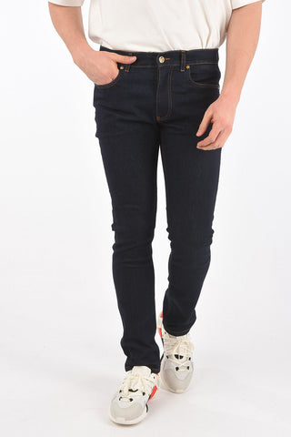 5 Pocket Stretch Denims with Patches
