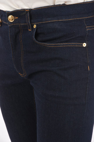 5 Pocket Stretch Denims with Patches