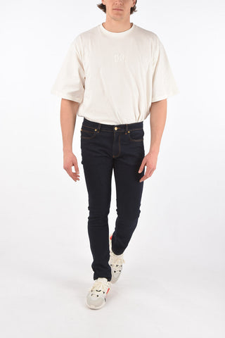 5 Pocket Stretch Denims with Patches
