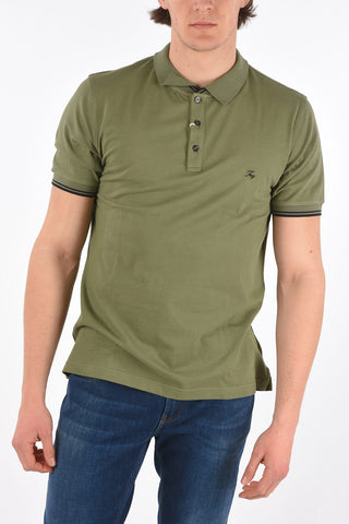 Embroidered Logo Cotton Polo