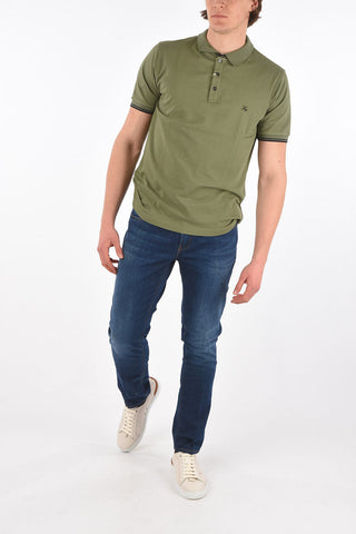 Embroidered Logo Cotton Polo