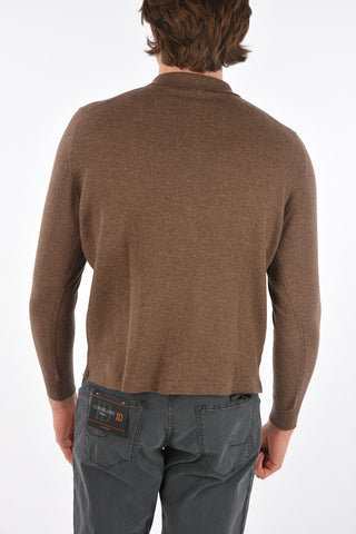 CC COLLECTION Polo Neck Cashmere Blend Cardigan