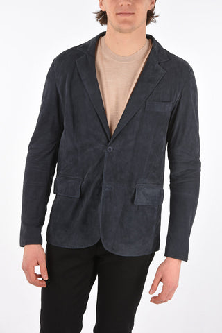 Unlined Suede Blazer