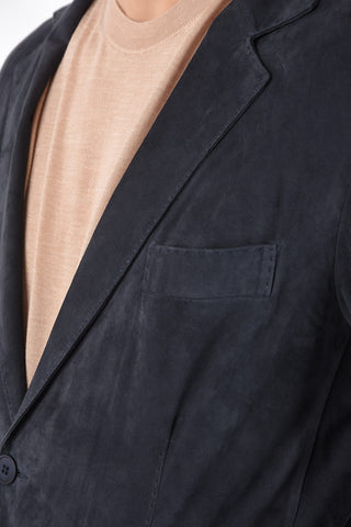 Unlined Suede Blazer