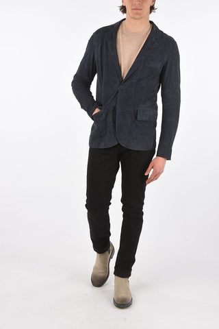 Unlined Suede Blazer