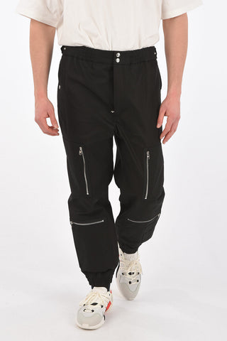 Elastic Band Bottom Cargo Pants