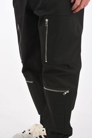 Elastic Band Bottom Cargo Pants