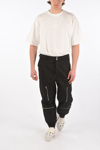 Elastic Band Bottom Cargo Pants