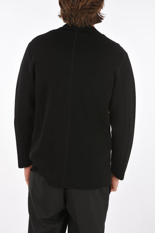 knit jacket with zip closure