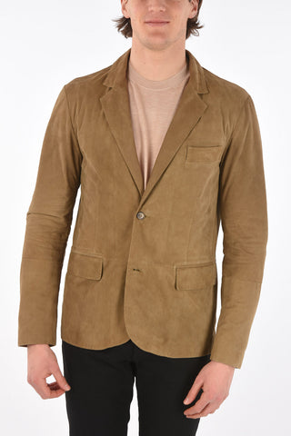 Unlined Suede Blazer