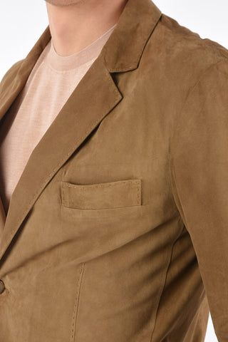 Unlined Suede Blazer