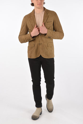 Unlined Suede Blazer