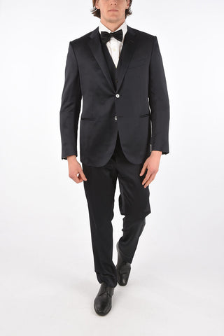 Pinstriped CEREMONY LEADER 3 Pieces Suit with Waistcoat