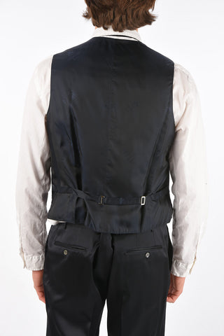 Abito 3 Pezzi Gessato CEREMONY LEADER con Gilet