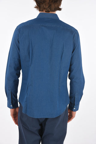 Breast-pocket Denim Shirt