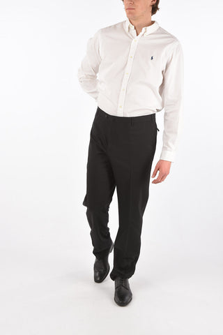 Pantaloni Motivo Pin Point in Lana Stretch
